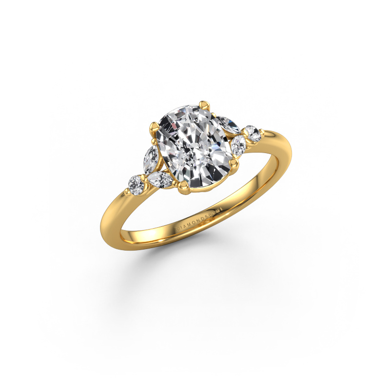 Image de Bague de fiançailles Megan CSH 585 or jaune Diamant synthétique 1.65 crt
