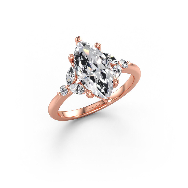 Immagine di Anello di fidanzamento Megan MRQ 585 oro rosa Diamante lab grown 2.46 crt
