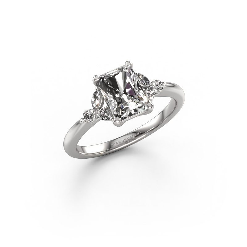 Image of Engagement ring Megan RAD 950 platinum Lab grown diamond 1.65 crt