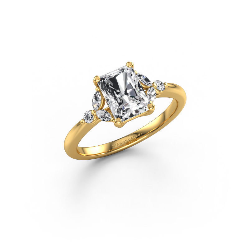 Image of Engagement ring Megan RAD 585 gold Lab grown diamond 1.65 crt
