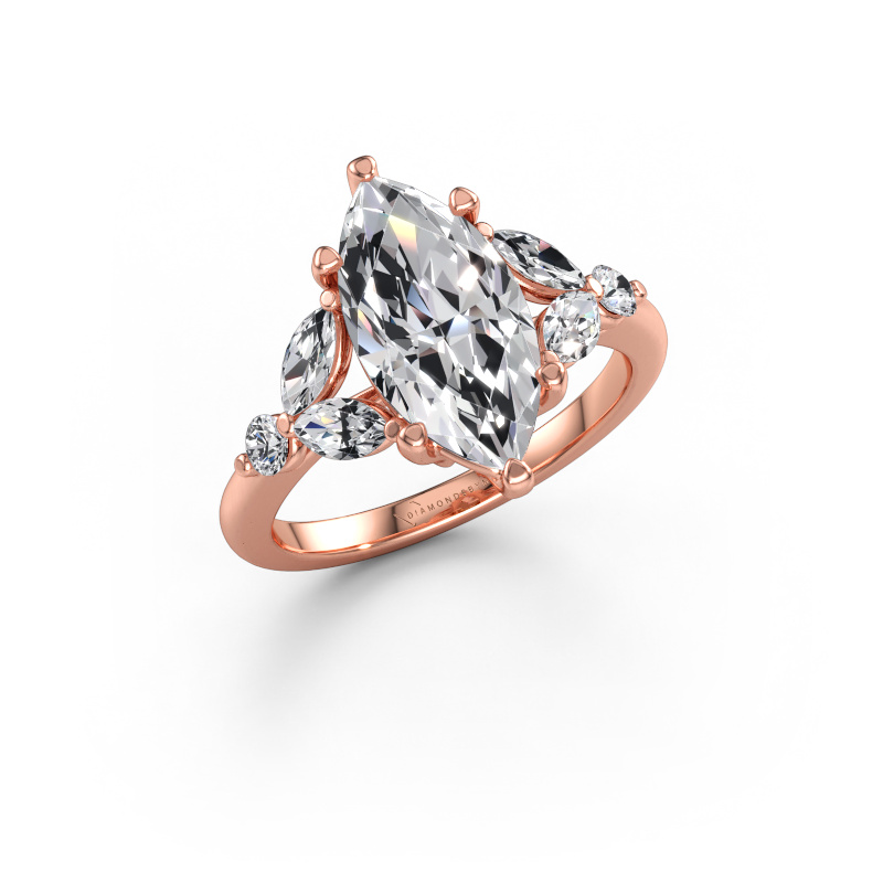 Immagine di Anello di fidanzamento Megan MRQ 585 oro rosa Diamante 3.18 crt