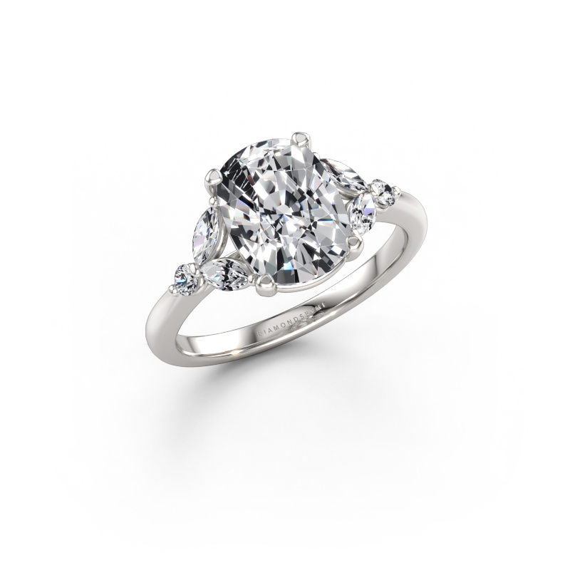 Immagine di Anello di fidanzamento Megan CSH 585 oro bianco Diamante lab grown 2.96 crt