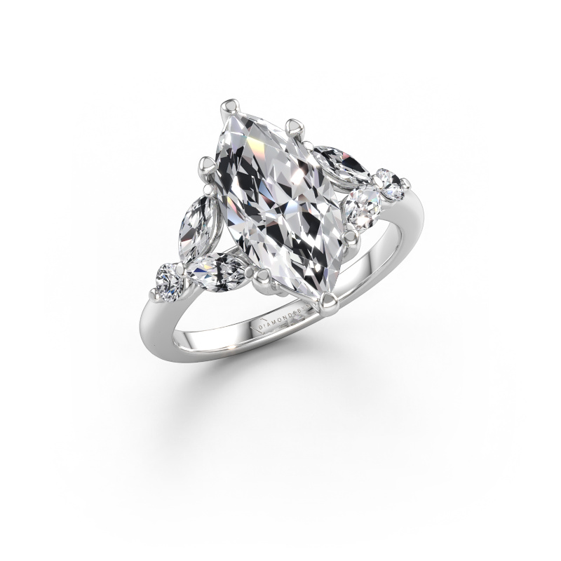 Immagine di Anello di fidanzamento Megan MRQ 950 platino Diamante lab grown 3.18 crt