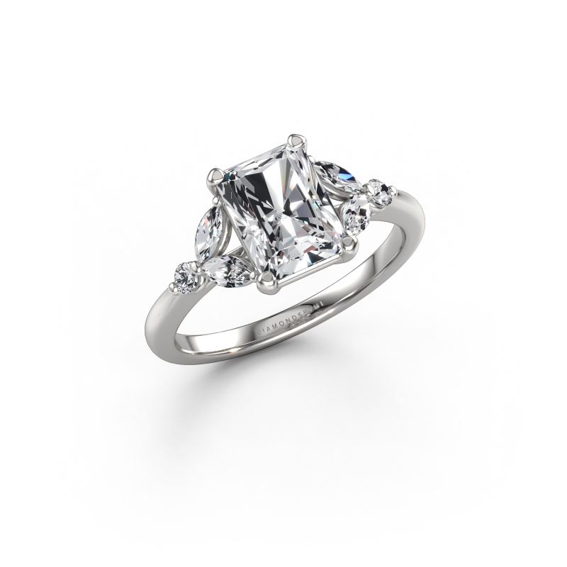 Bild von Verlobungsring Megan RAD 950 Platin Lab-grown Diamant 2.21 crt