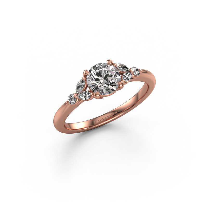 Bild von Verlobungsring Megan RND 585 Roségold Lab-grown Diamant 0.85 crt
