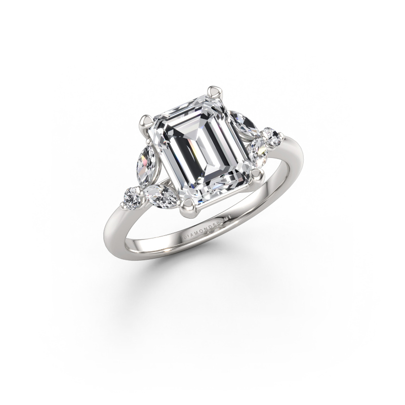 Immagine di Anello di fidanzamento Megan EME 585 oro bianco Diamante lab grown 2.96 crt