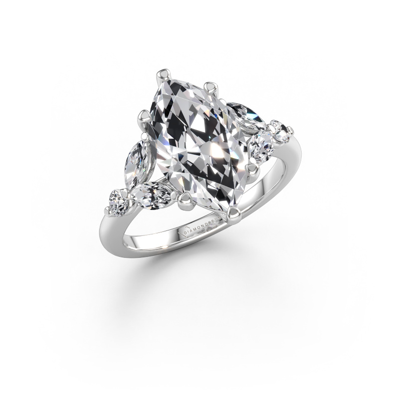 Immagine di Anello di fidanzamento Megan MRQ 950 platino Diamante lab grown 3.68 crt