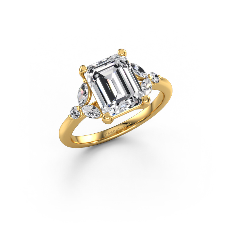 Image of Engagement ring Megan EME 585 gold Lab grown diamond 2.96 crt
