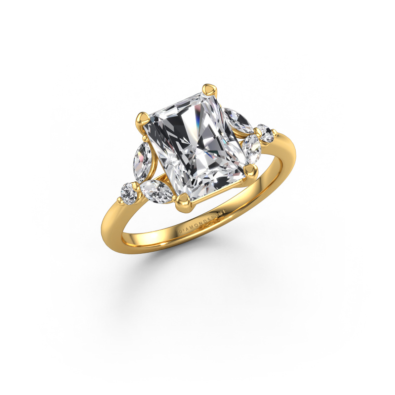 Image of Engagement ring Megan RAD 585 gold Lab grown diamond 2.96 crt