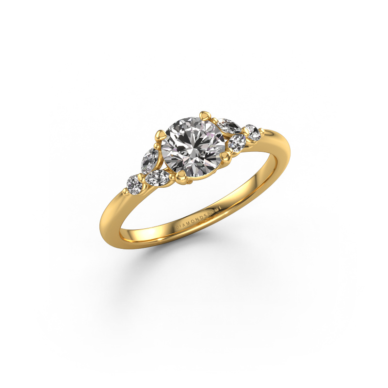 Image of Engagement ring Megan RND 585 gold Lab-grown diamond 0.85 crt