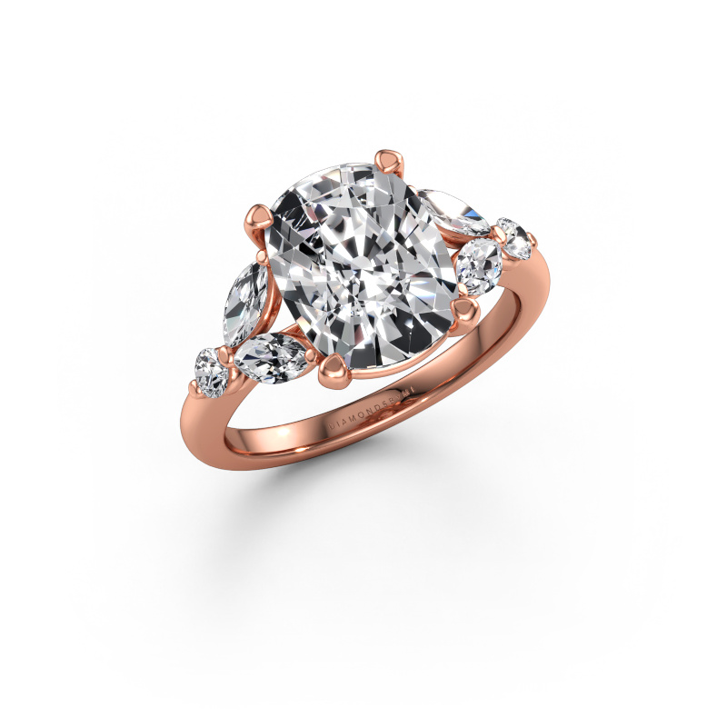 Immagine di Anello di fidanzamento Megan CSH 585 oro rosa Diamante lab grown 4.18 crt