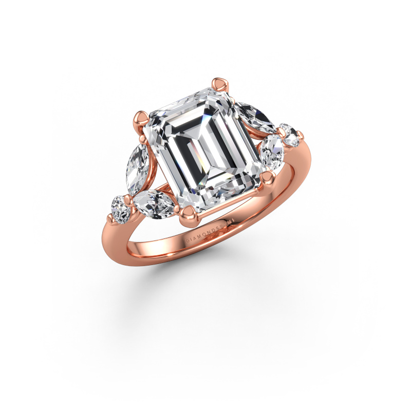 Immagine di Anello di fidanzamento Megan EME 585 oro rosa Diamante lab grown 4.18 crt