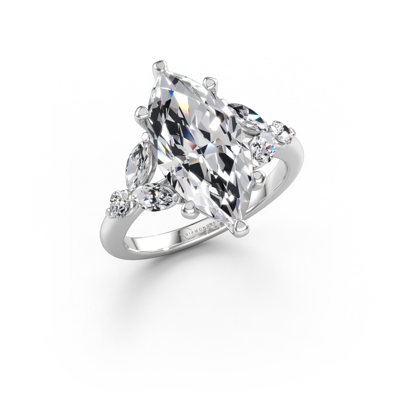 Immagine di Anello di fidanzamento Megan MRQ 950 platino Diamante lab grown 4.54 crt