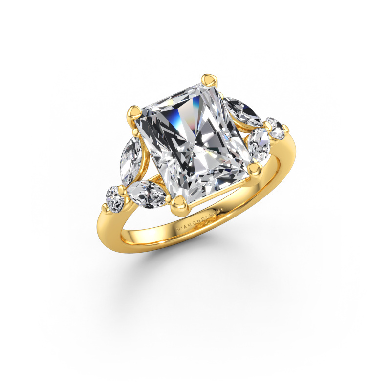 Bild av Förlovningsring Megan RAD 585 gult guld Diamant 4.18 crt