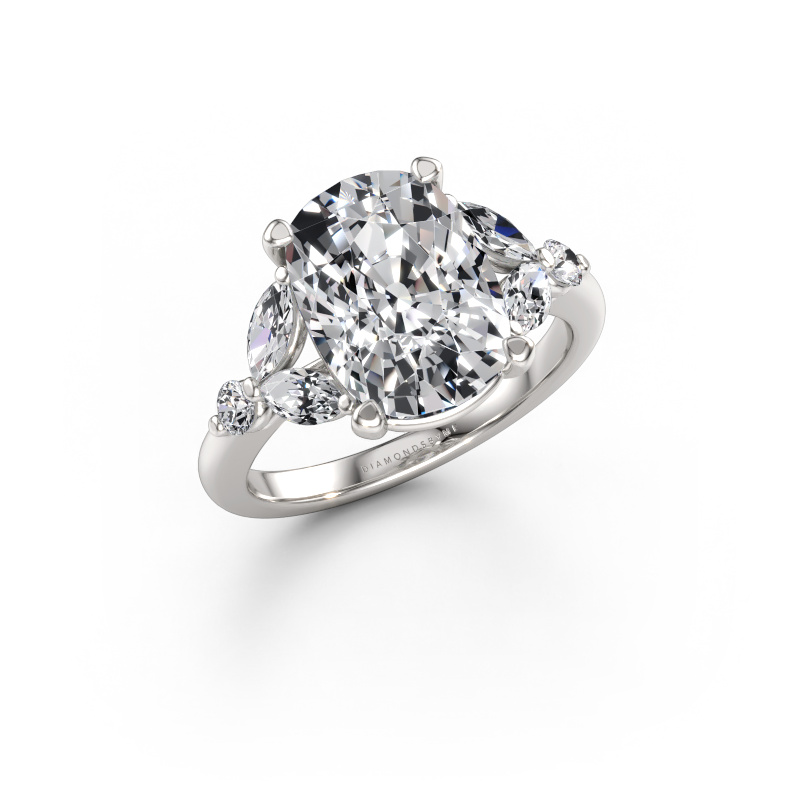Immagine di Anello di fidanzamento Megan CSH 585 oro bianco Diamante lab grown 5.18 crt