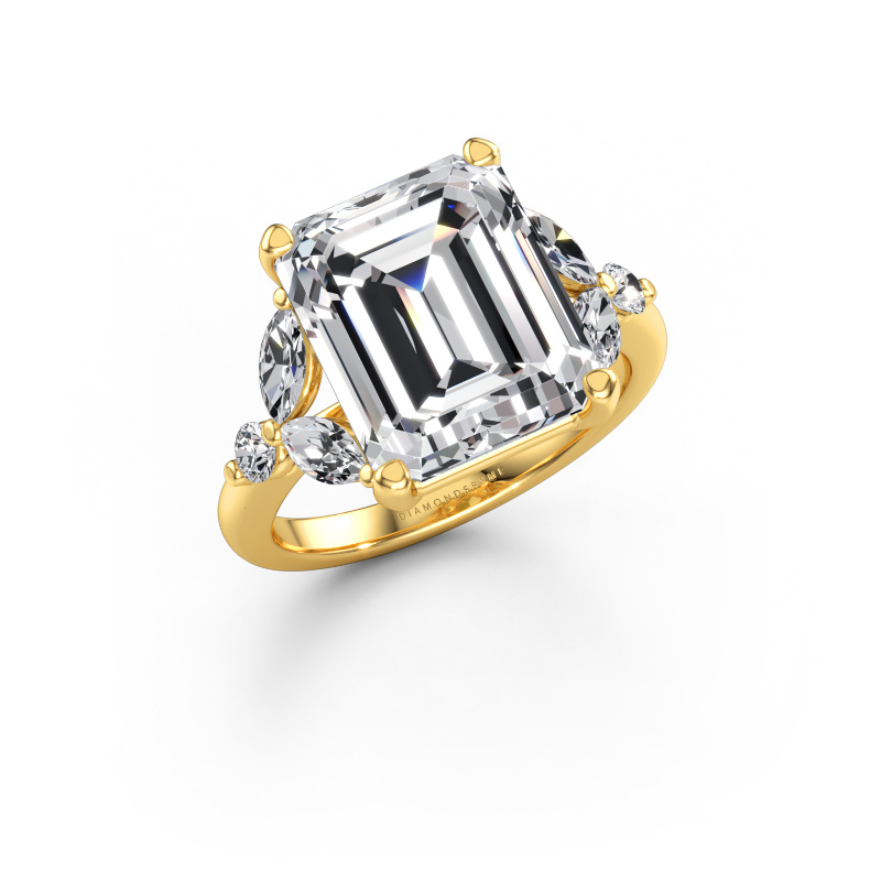 Image of Engagement ring Megan EME 585 gold Lab-grown diamond 6.68 crt