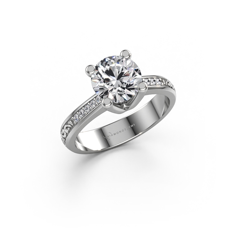 Image of Engagement ring Mei 585 white gold Diamond 2.077 crt