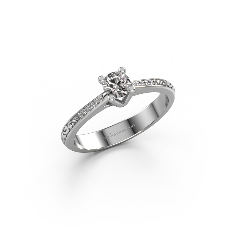 Image of Engagement ring Mei 950 platinum Diamond 0.336 crt