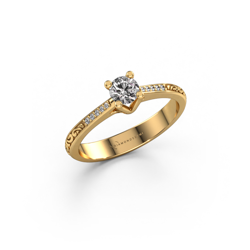 Image of Engagement ring Mei 585 gold Diamond 0.336 crt