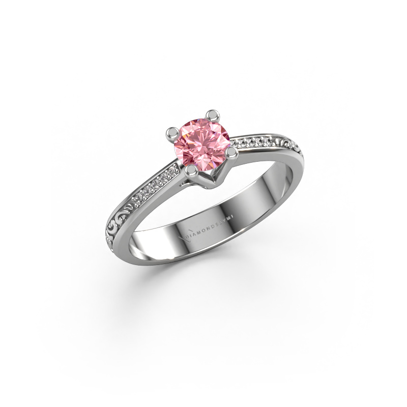 Bild von Verlobungsring Mei 950 Platin Rosa Labordiamant 4.7 mm
