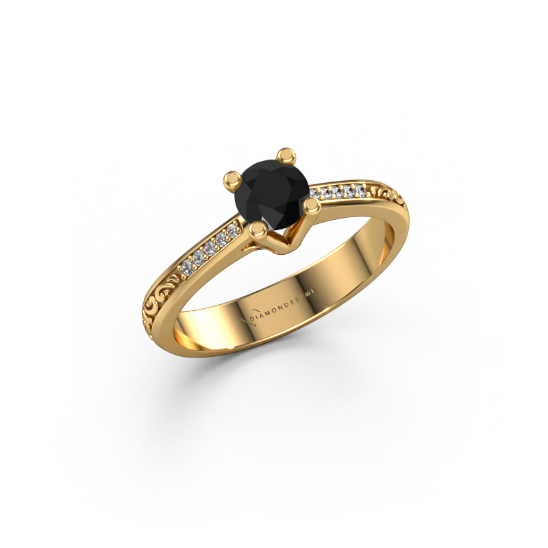 Bild von Verlobungsring Mei 585 Gold Schwarz Diamant 0.529 crt