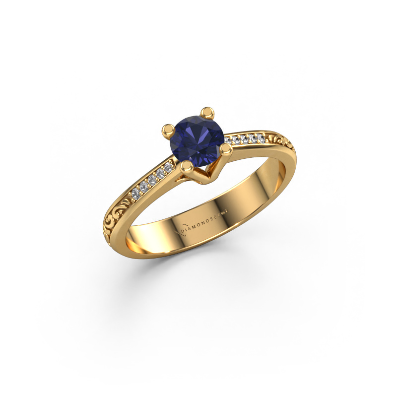 Bild von Verlobungsring Mei 585 Gold Saphir 4.7 mm