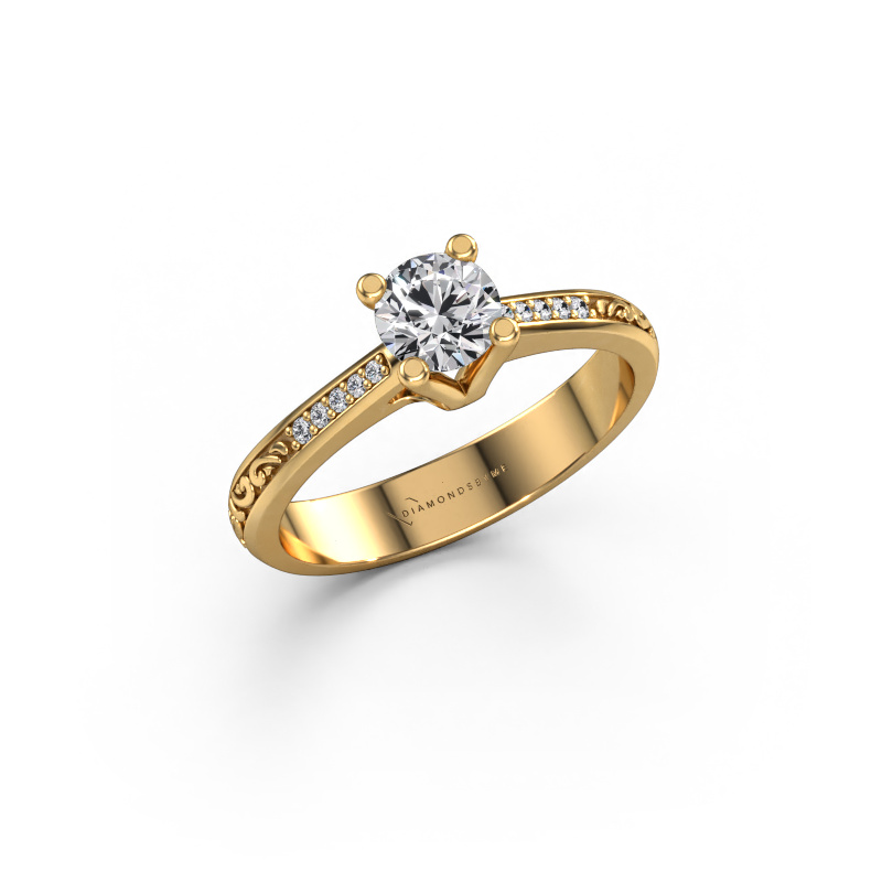Image of Engagement ring Mei 585 gold Diamond 0.549 crt