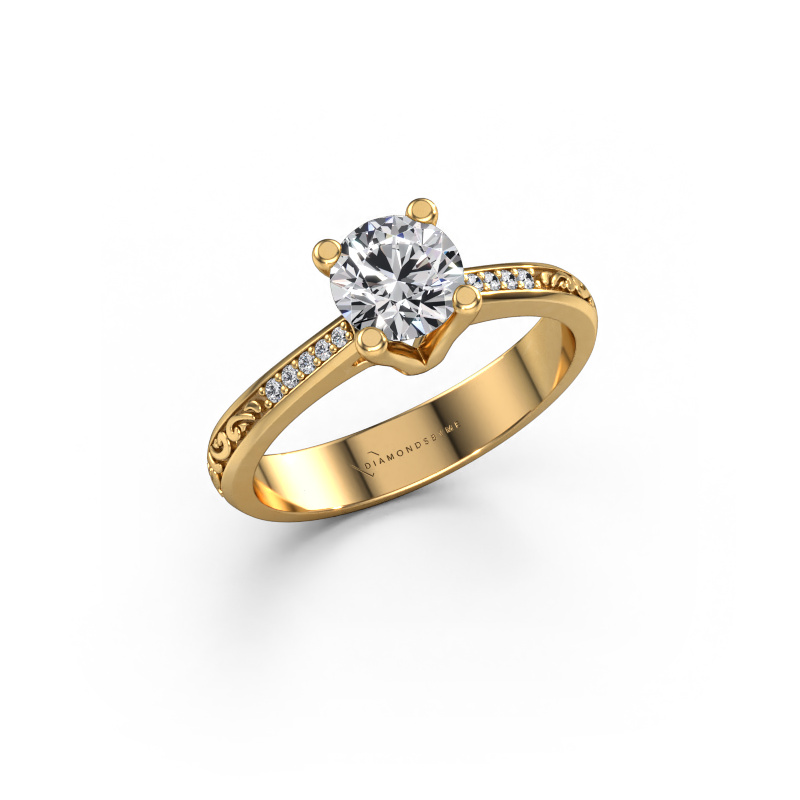 Image of Engagement ring Mei 585 gold Lab grown diamond 0.749 crt