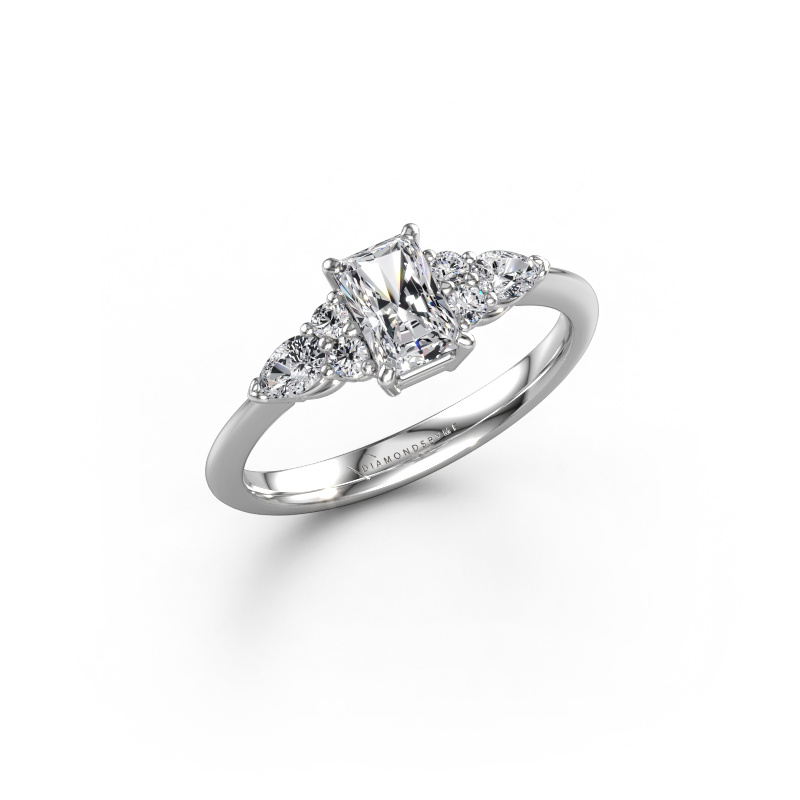 Afbeelding van Aanzoeksring Melani RAD 950 platina Diamant 1.110 crt