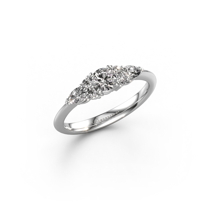 Bild von Verlobungsring Melani RND 950 Platin Diamant 0.76 crt