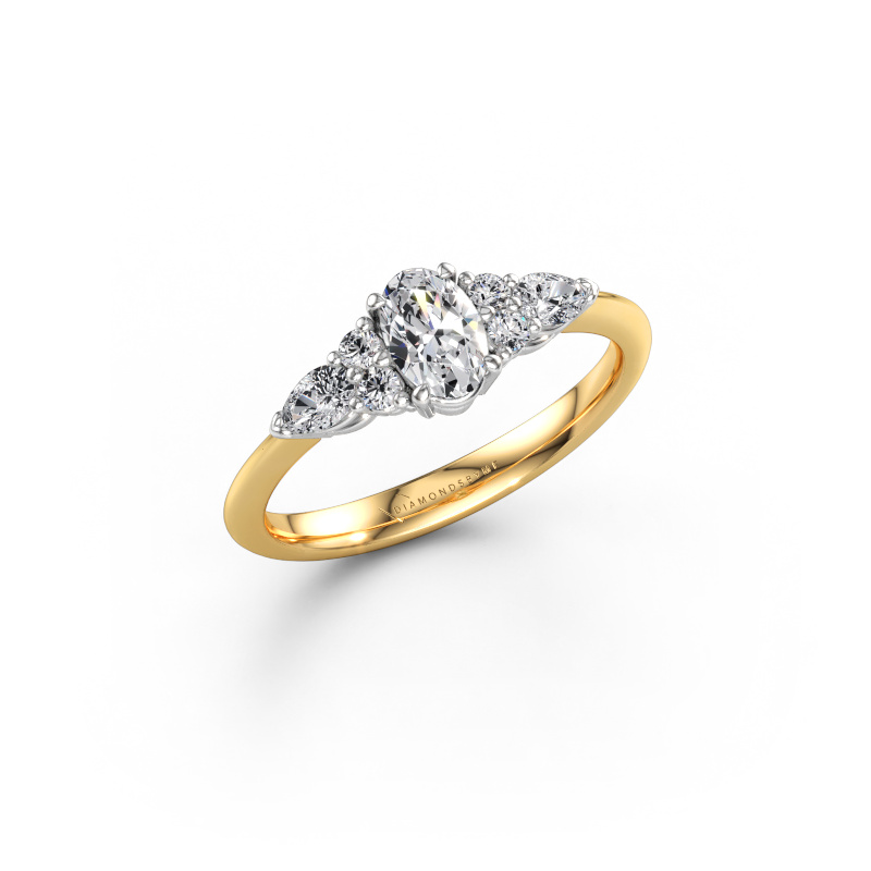 Image of Engagement ring Melani OVL 585 gold Lab grown diamond 0.86 crt