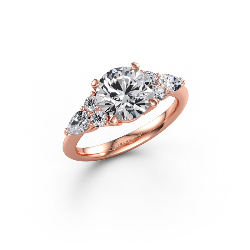 Bild av Förlovningsring Melani RND 585 roséguld Diamant 2.64 crt