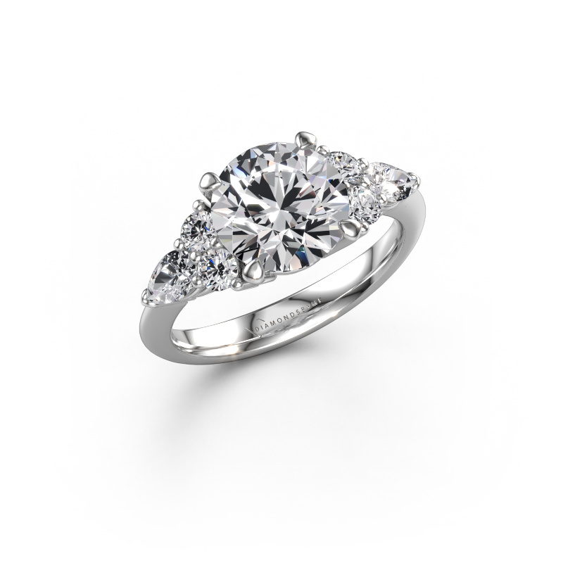 Bild von Verlobungsring Melani RND 950 Platin Lab-grown Diamant 3.32 crt