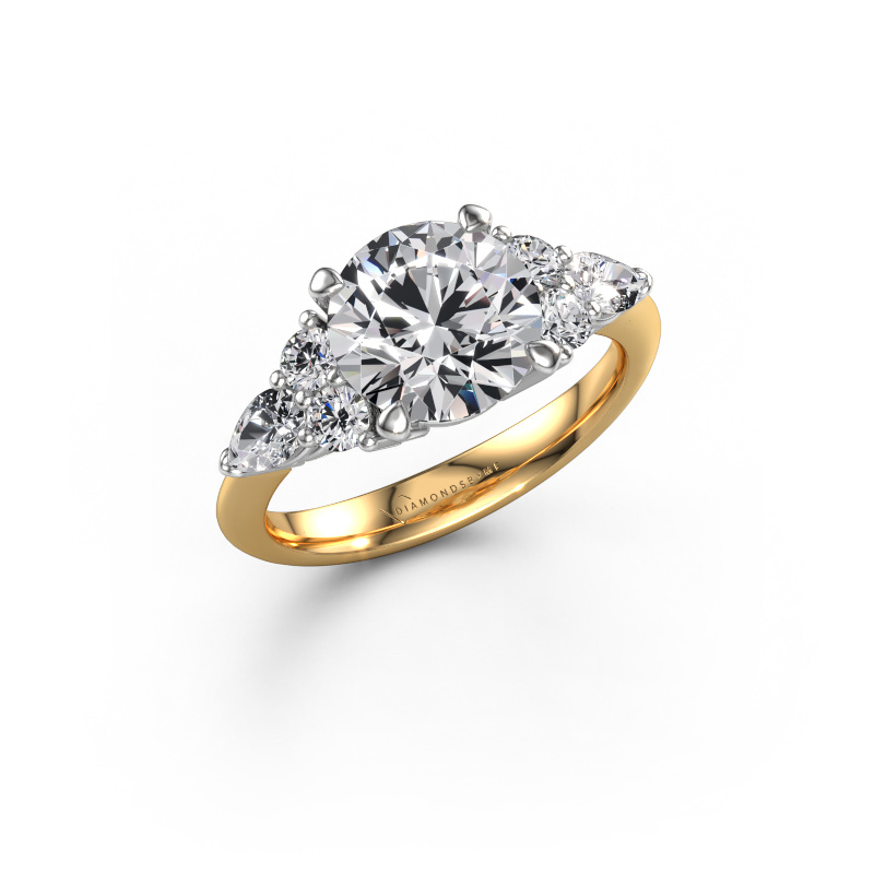 Image of Engagement ring Melani RND 585 gold Diamond 3.32 crt
