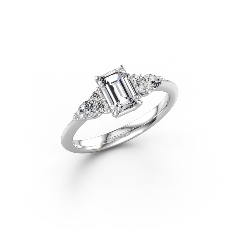 Bild av Löftesring Melani EME 585 vitt guld Labbodlad diamant 1.360 crt