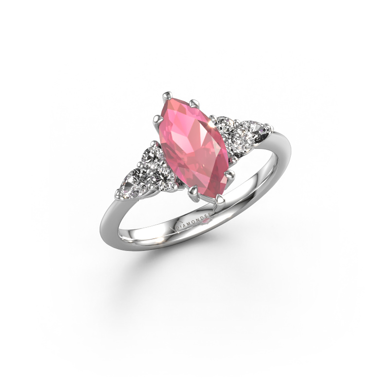 Image of Engagement ring Melani MRQ 950 platinum Tourmaline pink 11x5.5 mm