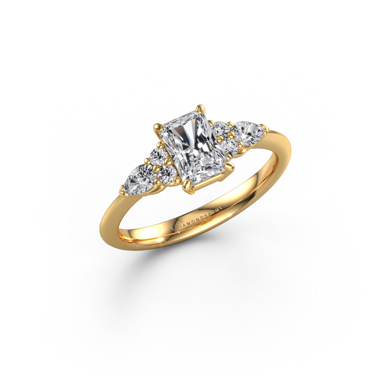 Image of Engagement ring Melani RAD 585 gold Lab grown diamond 1.21 crt
