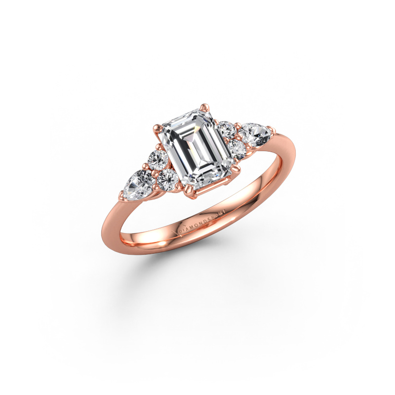 Immagine di Anello di promessa Melani EME 585 oro rosa Diamante 1.63 crt
