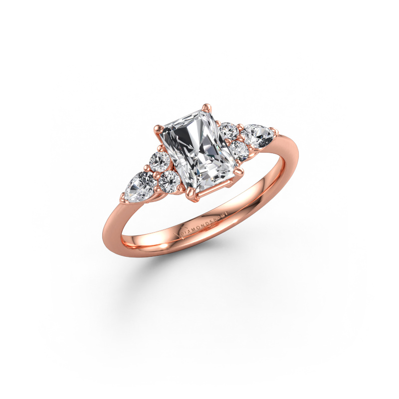 Immagine di Anello di fidanzamento Melani RAD 585 oro rosa Diamante lab grown 1.48 crt