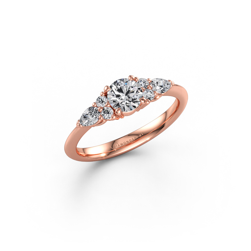 Immagine di Anello di fidanzamento Melani RND 585 oro rosa Diamante 0.96 crt