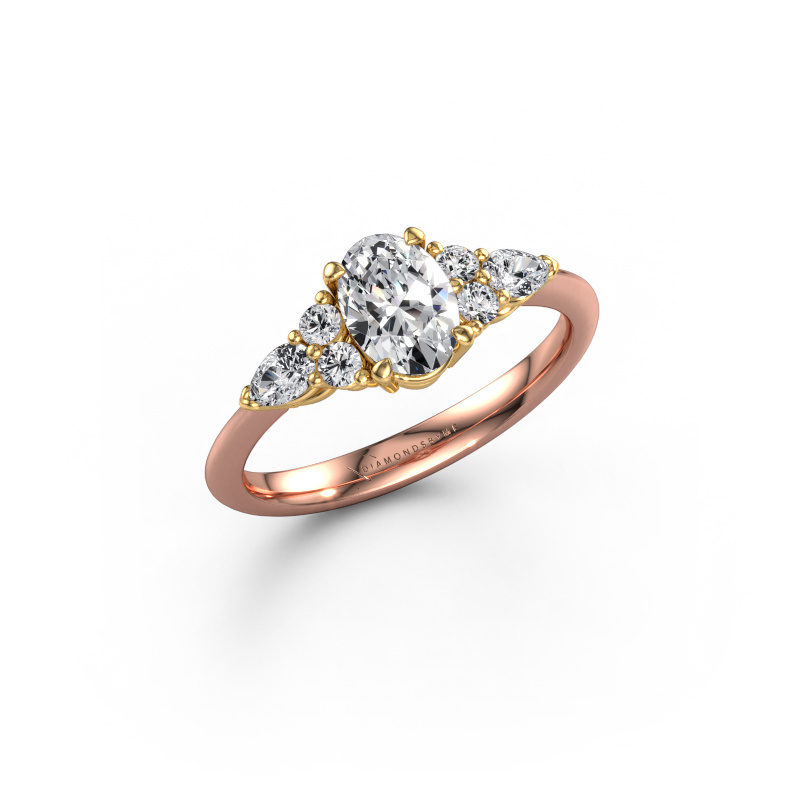 Bild von Verlobungsring Melani OVL 585 Roségold Diamant 1.18 crt