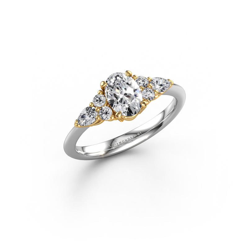 Bild von Verlobungsring Melani OVL 585 Weißgold Lab-grown Diamant 1.18 crt