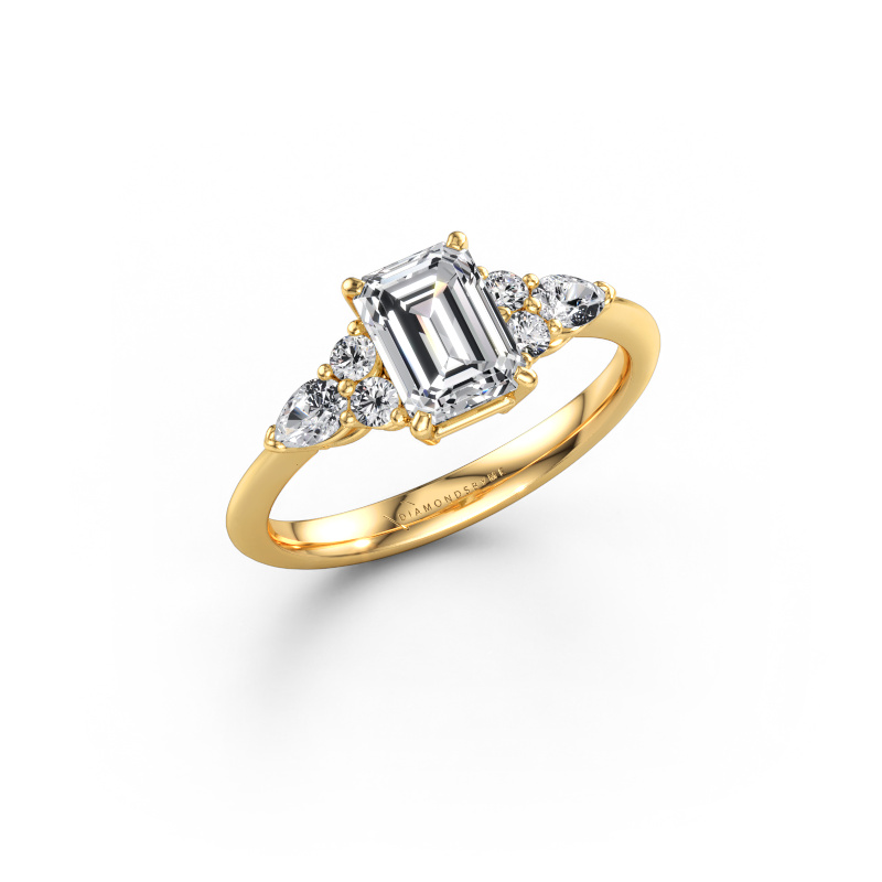 Bild av Löftesring Melani EME 585 gult guld Labbodlad diamant 1.63 crt