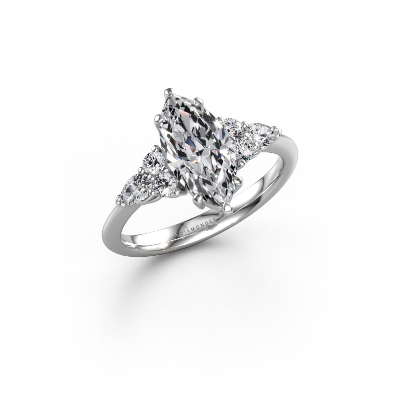 Image of Engagement ring Melani MRQ 950 platinum Diamond 2.72 crt