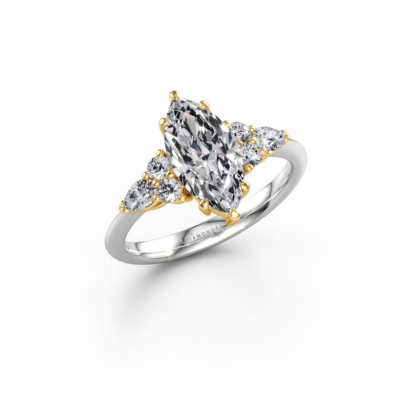 Image of Engagement ring Melani MRQ 585 white gold Diamond 2.72 crt