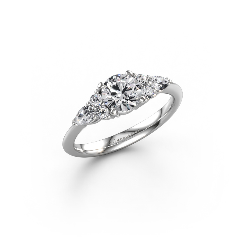 Bild von Verlobungsring Melani RND 585 Weißgold Lab-grown Diamant 1.18 crt
