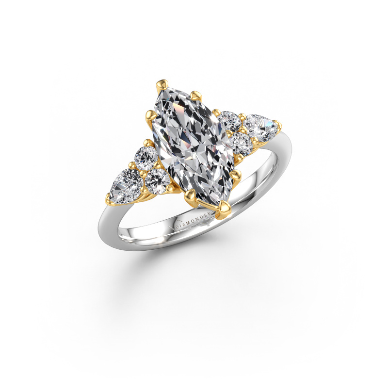 Image of Engagement ring Melani MRQ 585 white gold Diamond 3.22 crt