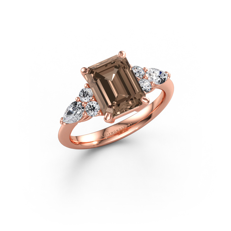 Image de Bague de fiançailles Melani EME 585 or rose Diamant brun 3.22 crt