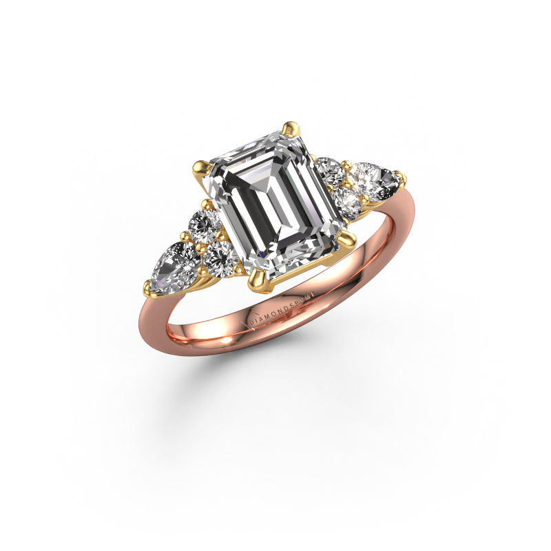 Bild von Verlobungsring Melani EME 585 Roségold Zirkonia 9x7 mm