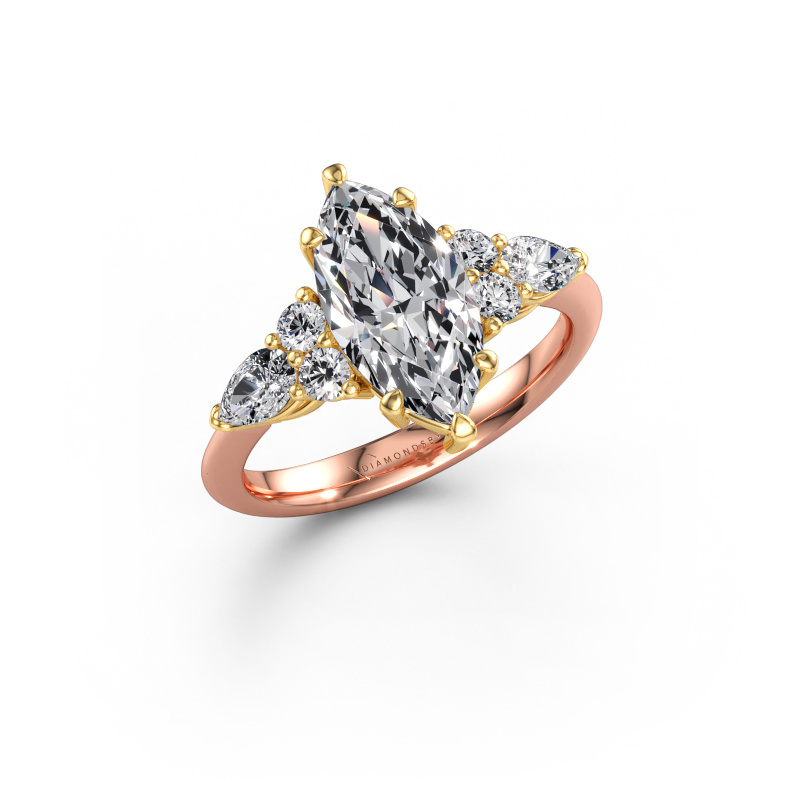 Image of Engagement ring Melani MRQ 585 rose gold Diamond 3.82 crt